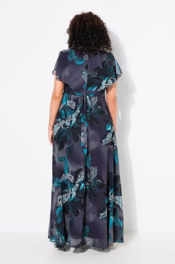 Plus size veliki brojevi Haljina maxi V ovratnika za punije