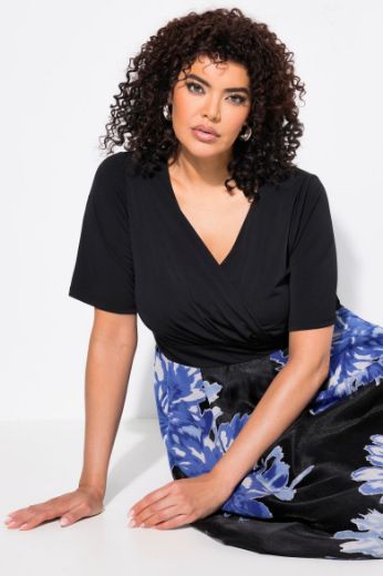 Plus size veliki brojevi Haljina maxi V ovratnika za punije