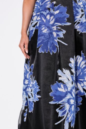 Plus size veliki brojevi Haljina maxi V ovratnika za punije