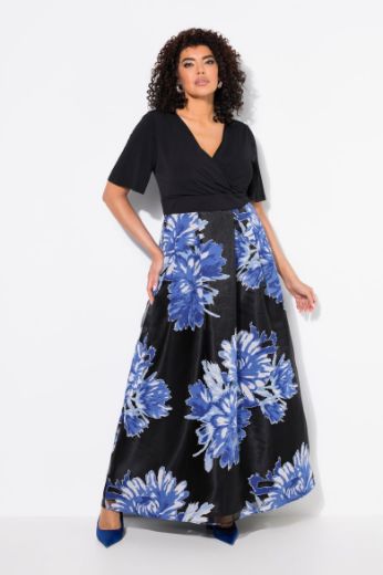 Plus size veliki brojevi Haljina maxi V ovratnika za punije
