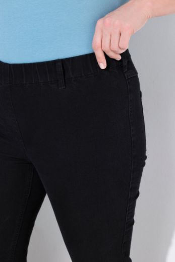 Plus size veliki brojevi Hlače elastičnog struka skraćenih nogavica za punije