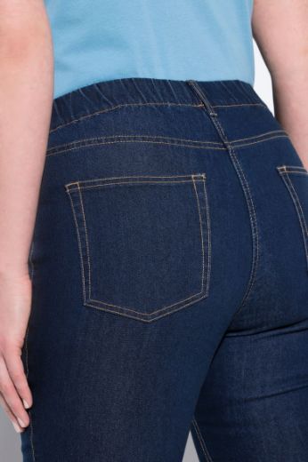 Plus size veliki brojevi Hlače elastičnog struka skraćenih nogavica za punije