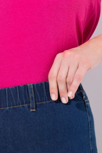 Plus size veliki brojevi Hlače elastičnog struka skraćenih nogavica za punije