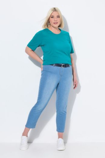 Plus size veliki brojevi Hlače elastičnog struka skraćenih nogavica za punije