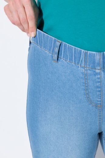 Plus size veliki brojevi Hlače elastičnog struka skraćenih nogavica za punije