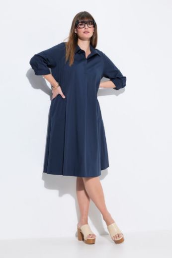 Plus size veliki brojevi Haljina 3/4 rukava A kroja za punije