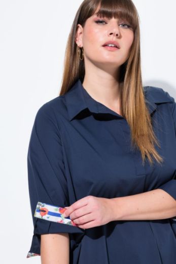 Plus size veliki brojevi Haljina 3/4 rukava A kroja za punije