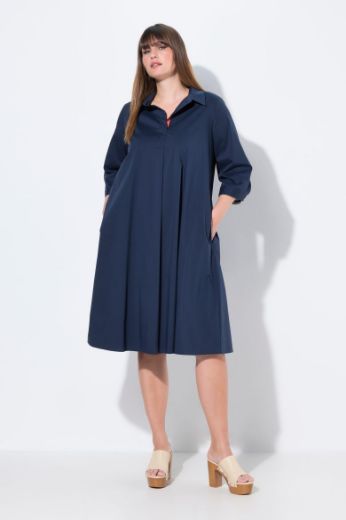 Plus size veliki brojevi Haljina 3/4 rukava A kroja za punije