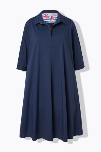 Plus size veliki brojevi Haljina 3/4 rukava A kroja za punije