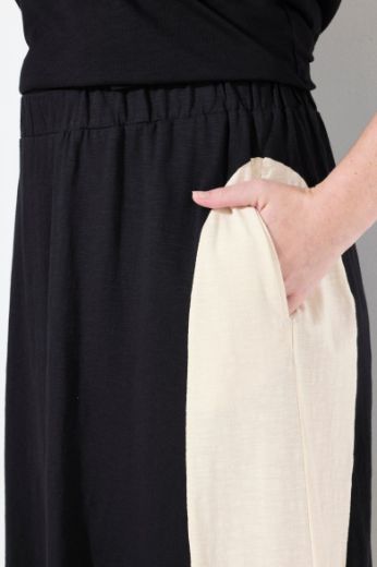 Plus size veliki brojevi Suknja midi elastičnog struka za punije