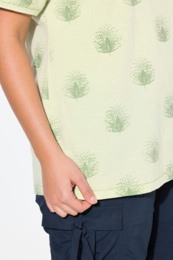 Plus size veliki brojevi Majica kratkih rukava V ovratnika za punije