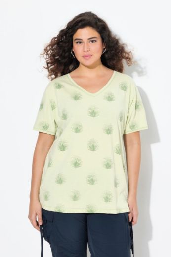 Plus size veliki brojevi Majica kratkih rukava V ovratnika za punije