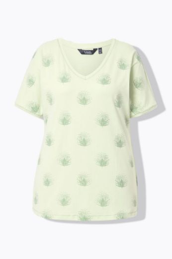 Plus size veliki brojevi Majica kratkih rukava V ovratnika za punije
