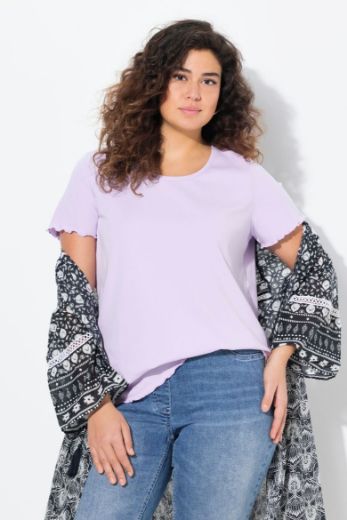 Plus size veliki brojevi Majica kratkih rukava okruglog ovratnika za punije