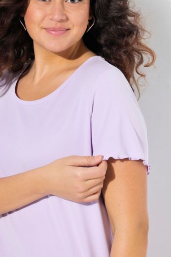 Plus size veliki brojevi Majica kratkih rukava okruglog ovratnika za punije