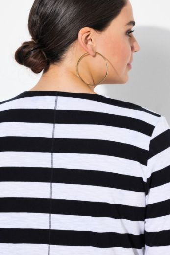 Plus size veliki brojevi Majica 3/4 rukava V ovratnika za punije