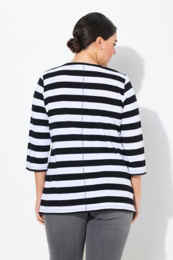 Plus size veliki brojevi Majica 3/4 rukava V ovratnika za punije