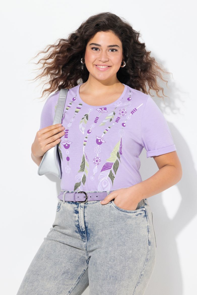 Plus size veliki brojevi Majica kratkih rukava A kroja za punije
