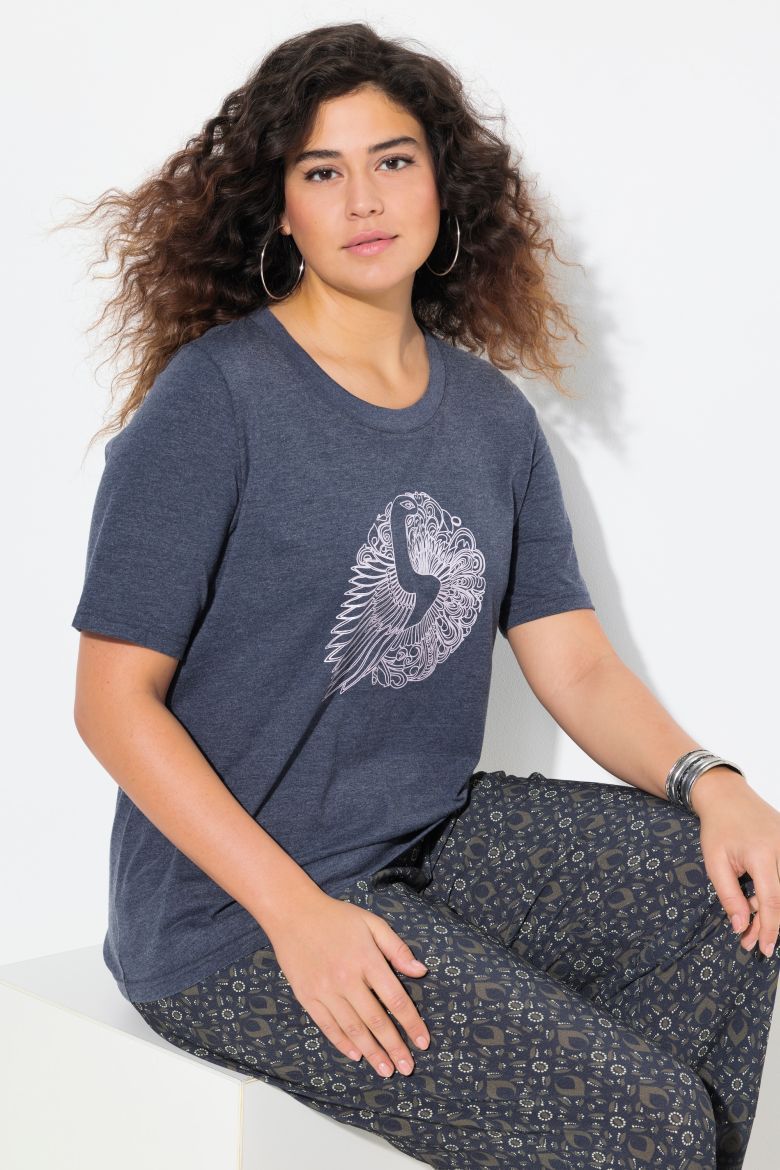Plus size veliki brojevi Majica kratkih rukava A kroja za punije