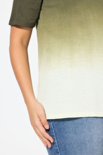 Plus size veliki brojevi Majica kratkih rukava V ovratnika za punije