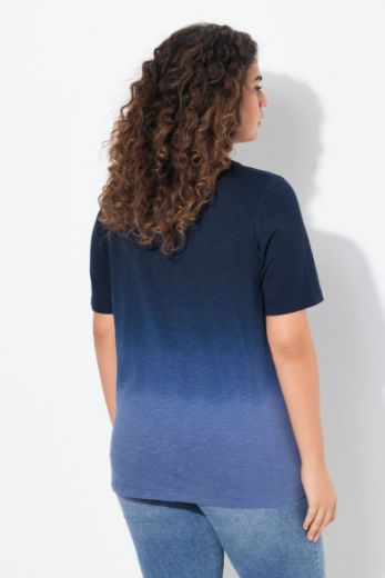 Plus size veliki brojevi Majica kratkih rukava V ovratnika za punije