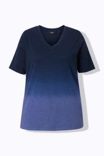 Plus size veliki brojevi Majica kratkih rukava V ovratnika za punije
