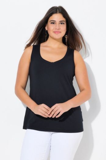 Plus size veliki brojevi Top bez rukava A kroja za punije