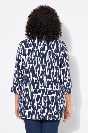 Plus size veliki brojevi Majica 3/4 rukava A kroja za punije