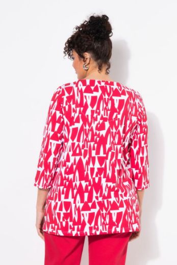 Plus size veliki brojevi Majica 3/4 rukava A kroja za punije