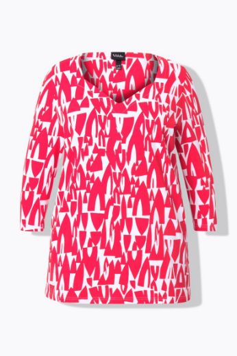 Plus size veliki brojevi Majica 3/4 rukava A kroja za punije