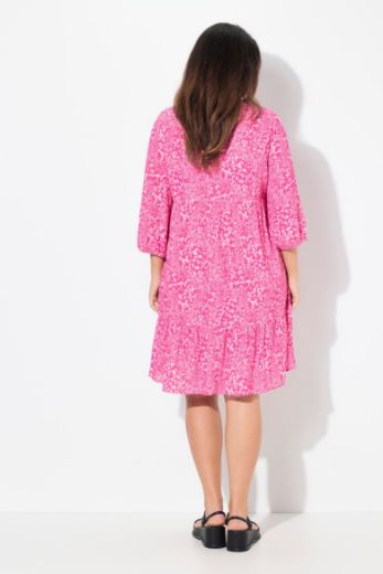 Plus size veliki brojevi Haljina 3/4 rukava A kroja za punije