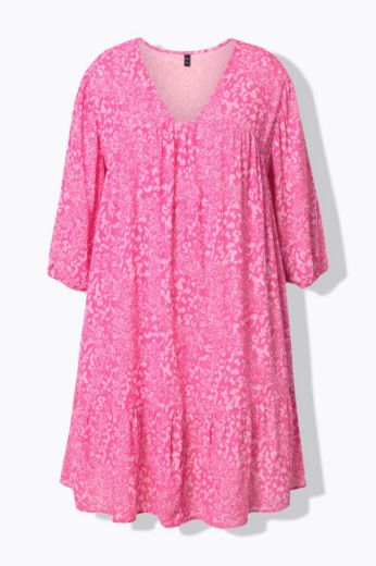 Plus size veliki brojevi Haljina 3/4 rukava A kroja za punije