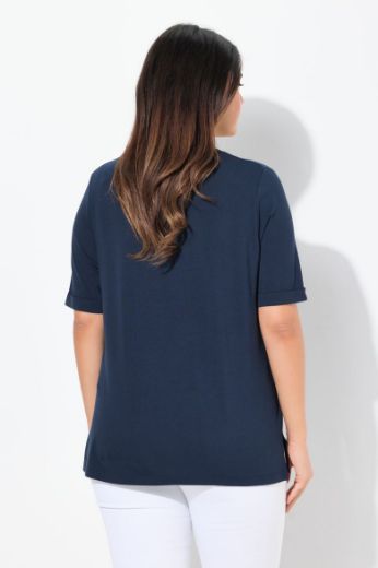 Plus size veliki brojevi Majica kratkih rukava okruglog ovratnika za punije