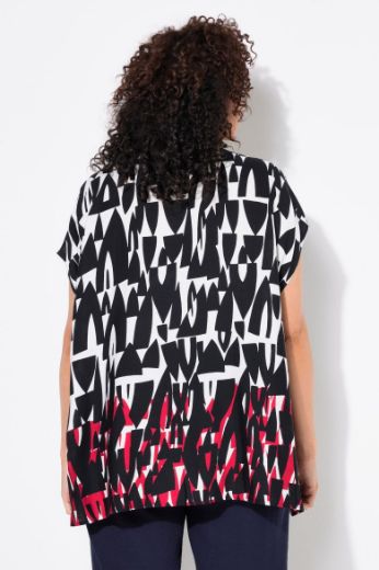 Plus size veliki brojevi Bluza kratkih rukava V ovratnika za punije