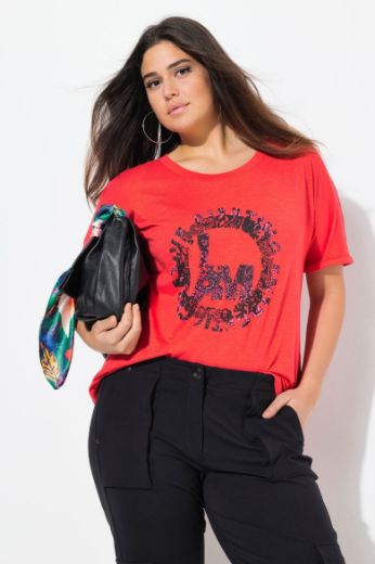 Plus size veliki brojevi Majica kratkih rukava okruglog ovratnika za punije