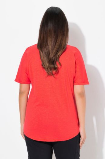 Plus size veliki brojevi Majica kratkih rukava okruglog ovratnika za punije