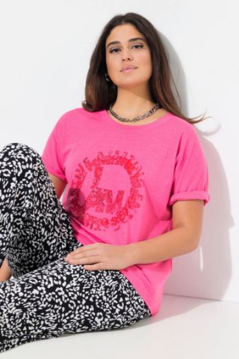 Plus size veliki brojevi Majica kratkih rukava okruglog ovratnika za punije