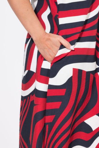 Plus size veliki brojevi Haljina polu rukava V ovratnika za punije