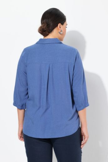 Plus size veliki brojevi Tunika 3/4 rukava A kroja za punije