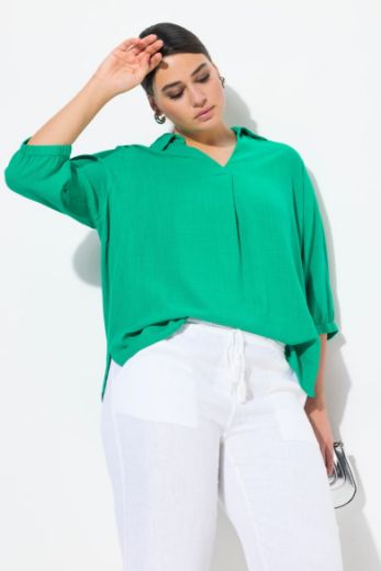 Plus size veliki brojevi Tunika 3/4 rukava A kroja za punije