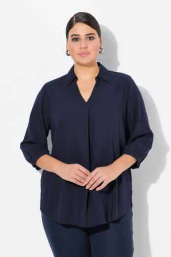 Plus size veliki brojevi Tunika 3/4 rukava A kroja za punije