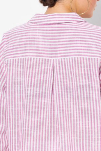 Plus size veliki brojevi Tunika 3/4 rukava od mješavine lana za punije