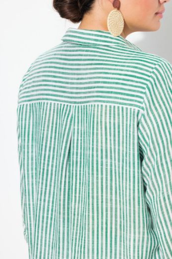 Plus size veliki brojevi Tunika 3/4 rukava od mješavine lana za punije