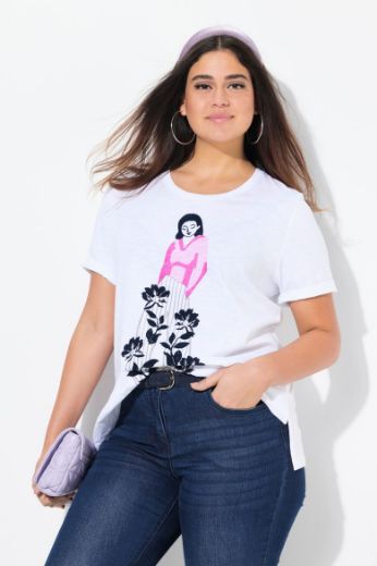 Plus size veliki brojevi Majica kratkih rukava i okruglog ovratnika za punije