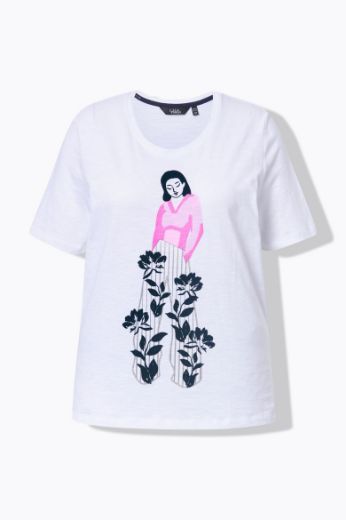 Plus size veliki brojevi Majica kratkih rukava i okruglog ovratnika za punije
