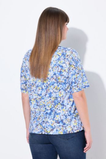 Plus size veliki brojevi Majica kratkih rukava V ovratnika za punije