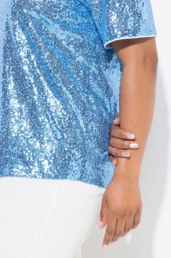 Plus size veliki brojevi Bluza kratkih rukava V ovratnika za punije