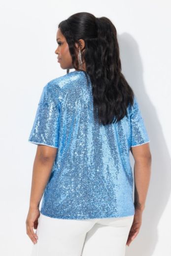 Plus size veliki brojevi Bluza kratkih rukava V ovratnika za punije