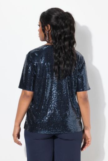 Plus size veliki brojevi Bluza kratkih rukava V ovratnika za punije