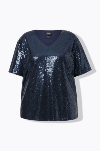 Plus size veliki brojevi Bluza kratkih rukava V ovratnika za punije